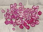Бусины фигурные темно-розовые (009)