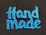 Вырубка"Hand made" темно-голубая