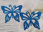 Бабочка (54) темно-голубая