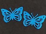 Бабочка (103) темно-голубая