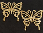 Бабочка (026) светло-золотая