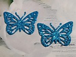 Бабочка (098) темно-голубая