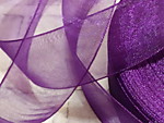 Органза 25мм фиолетовая