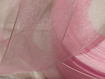 Органза 25мм светло-розовая