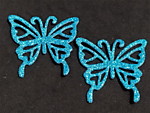 Бабочка (038) темно-голубая