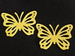 Бабочка (077) светло-желтая