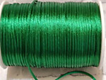 Шнур атласный 2мм зеленый