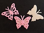 Бабочка (033) двойная нежно-розовая